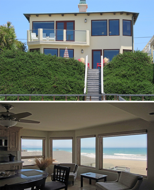 California Getaway on the Coastline with Natural Alder Windows