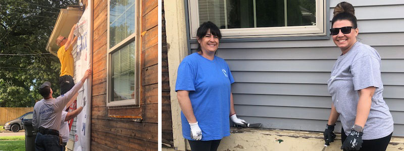 Posing for a Siding Picture