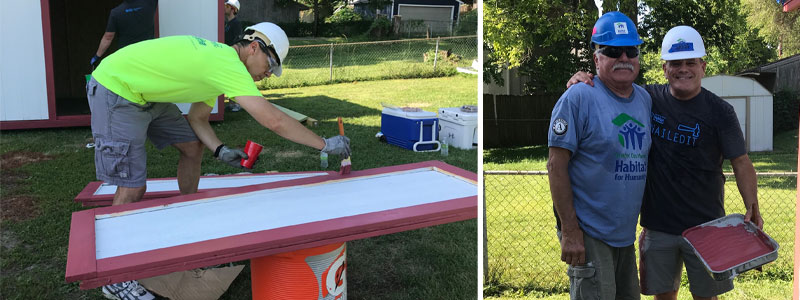 Painting Habitat for Humanity