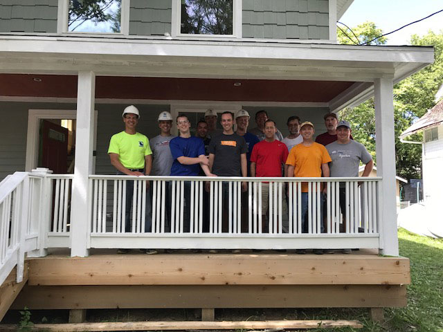 The Windsor team helps rehabilitate a home for a family in need