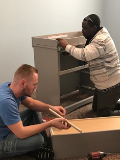 Assembling the dresser