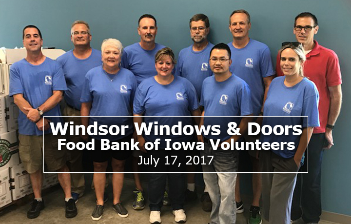Windsor Windows Doors Volunteers group photo