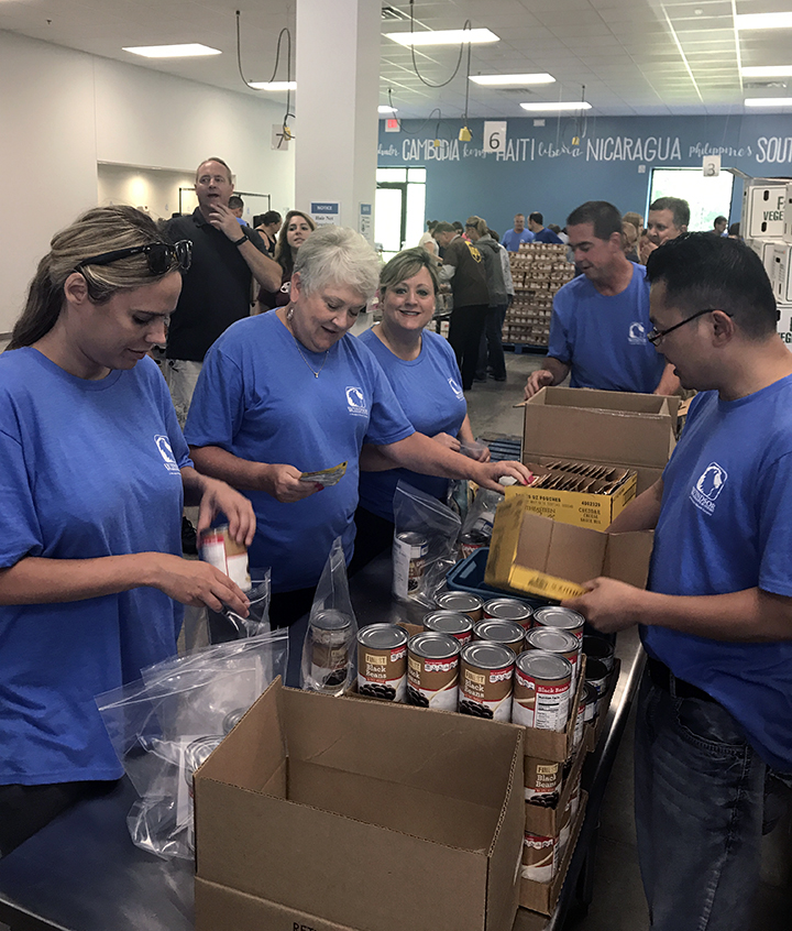 Windsor Team puts together ingredients for meals