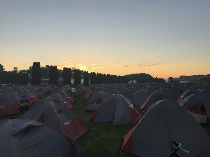 RAGBRAI at Night