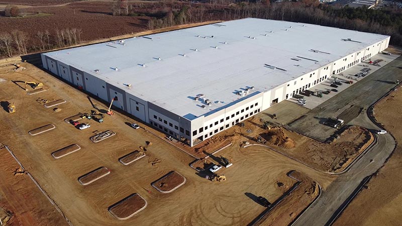 Windsor Windows new plant construction in Monroe NC