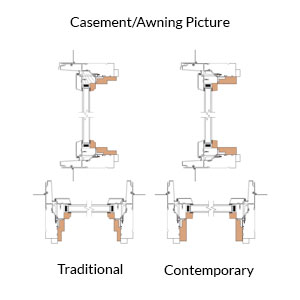 Pinnacle Contemporary Stop Casement Awning