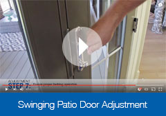 Windsor Swinging Patio Door Adjustment Video