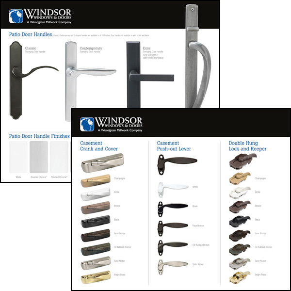 Windsor Two-sided Hardware Handle Display