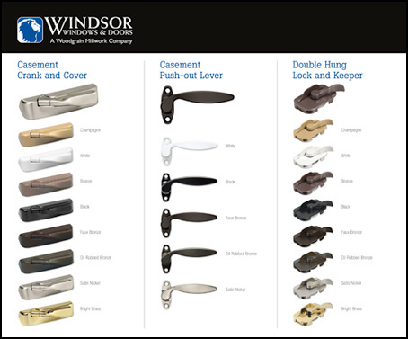 Windsor Window Hardware Wall Display