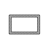 7/8" Tall Exterior Grille - Contemporary