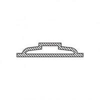 1-1/4" Exterior Grille - Ogee