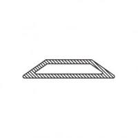 1-1/4" Short Exterior Grille - Putty
