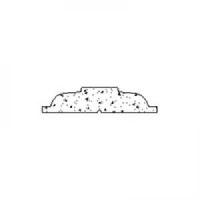 1-1/4" CPVC Exterior Grille - Ogee