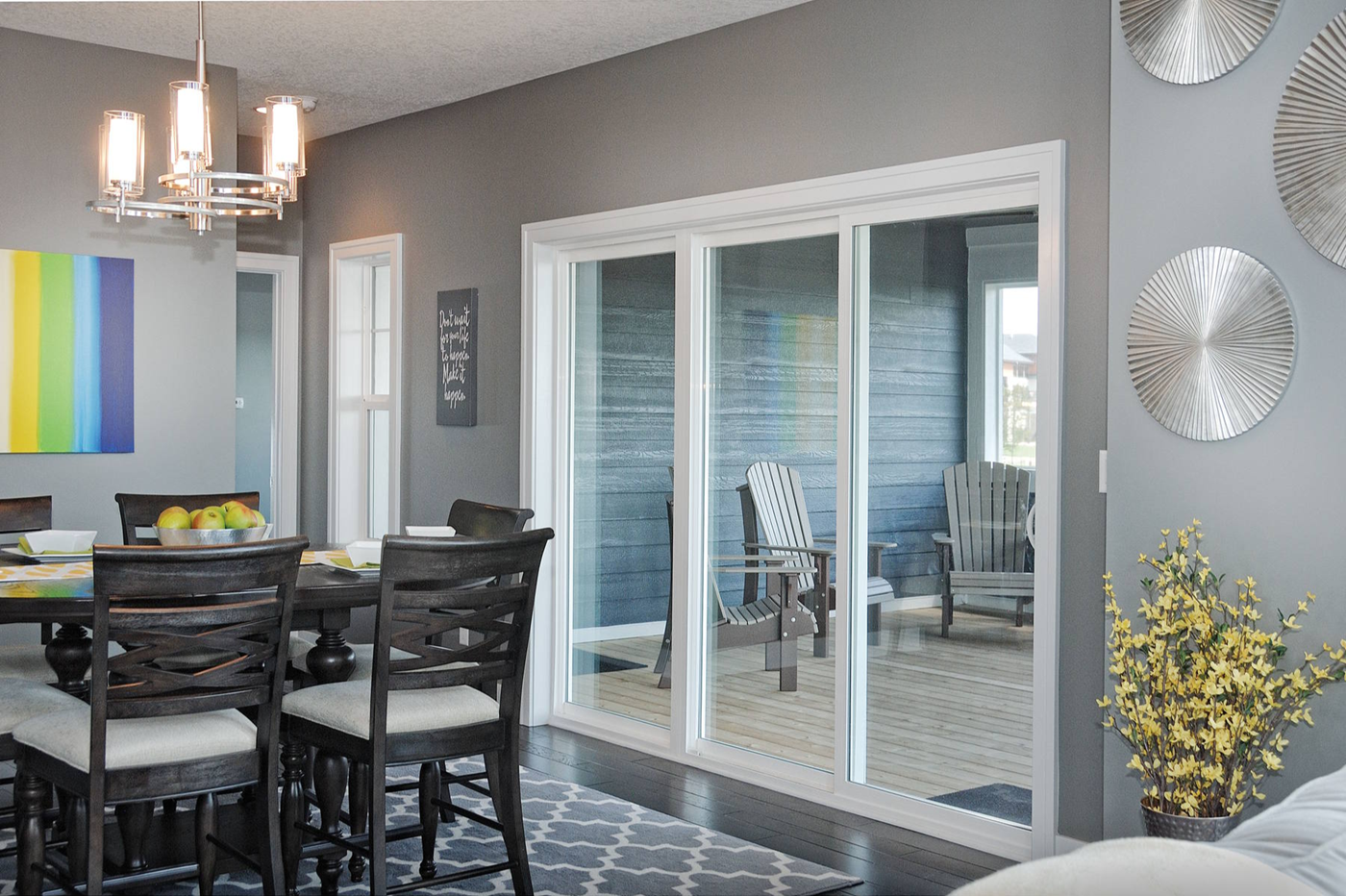 Interior view of house with next dimension patio doors